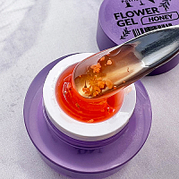 Patrisa nail, FLOWER GEL - гель для дизайна с цветами (Honey), 5 гр