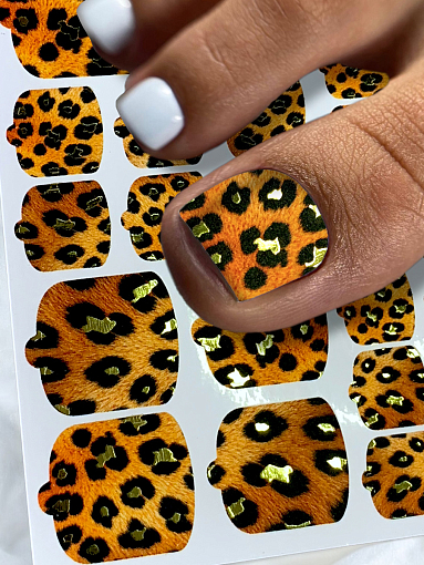 Anna Tkacheva, наклейки пленки для педикюра с фольгой VIP-037 Anna Tkacheva, наклейки пленки для педикюра с фольгой VIP-037