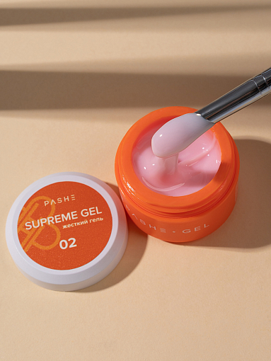 PASHE, Supreme Gel - жесткий гель для наращивания №2, 15 мл