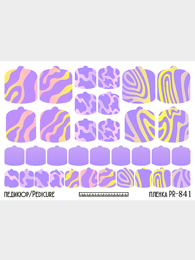 Anna Tkacheva, наклейки пленки для педикюра PR-841