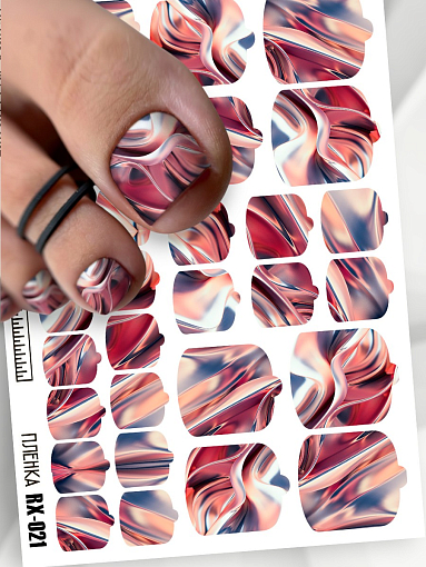 Anna Tkacheva, металлизированные наклейки пленки для педикюра RX-021 Anna Tkacheva, металлизированные наклейки пленки для педикюра RX-021