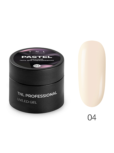 TNL, Pastel - жесткий гель для наращивания №4 (пудровый айвори), 15 мл