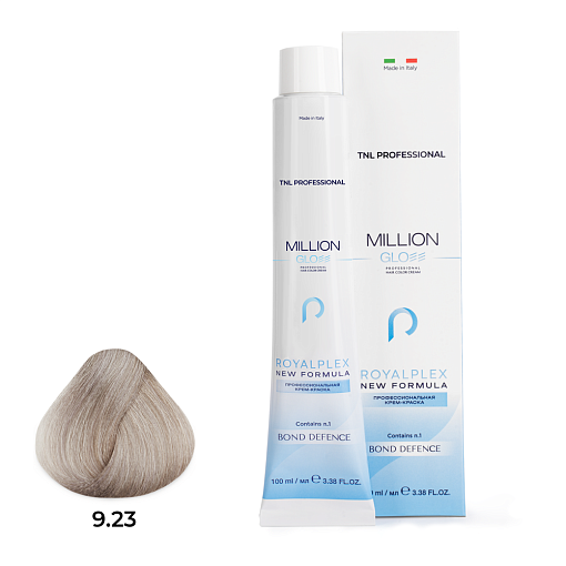 TNL, Million Gloss - крем-краска для волос (9.23 Очень светлый блонд перламутр. золотистый), 100 мл TNL, Million Gloss - крем-краска для волос (9.23 Очень светлый блонд перламутр. золотистый), 100 мл