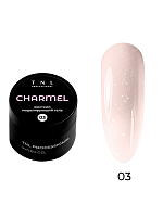 TNL, Charmel - жесткий гель для наращивания с шиммером №03, 15 мл