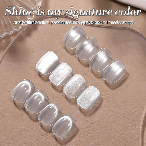 Born Pretty, White Cat Magnetic Gel - магнитный гель-лак "кошачий глаз", 10 мл