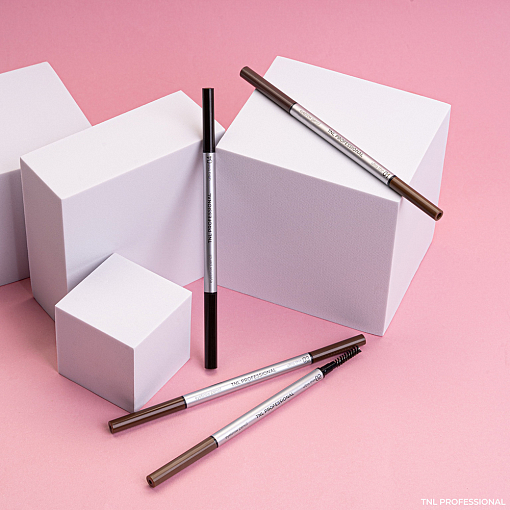 Микс набор №42 ультратонкий карандаш для бровей Ultra thin (№02, 03), хелпер для ресниц 3в1