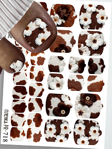 Anna Tkacheva, наклейки пленки для педикюра PR-718