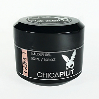Chicapilit, gum №1 - камуфлирующий гель-суфле высокой вязкости (пудровый оттенок), 30мл