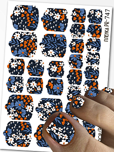 Anna Tkacheva, наклейки пленки для педикюра PR-747