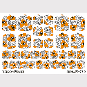 Anna Tkacheva, наклейки пленки для педикюра PR-730