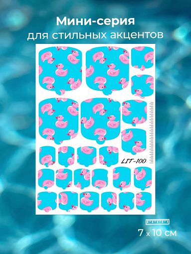 Anna Tkacheva, мини наклейки пленки для педикюра LIT-100