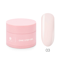 Adricoco, One Step - гель для наращивания ногтей №3 (прозрачный насыщенный розовый), 30 мл