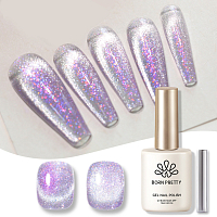 Born Pretty, Auroras Cat Magnetic Gel - набор гель-лак "кошачий глаз" и магнит для гель-лака, 15 мл