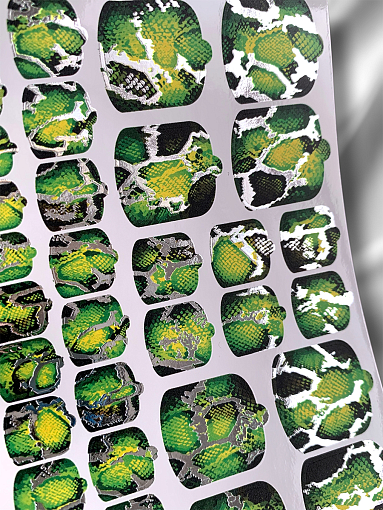 Anna Tkacheva, наклейки пленки для педикюра с фольгой VIP-088