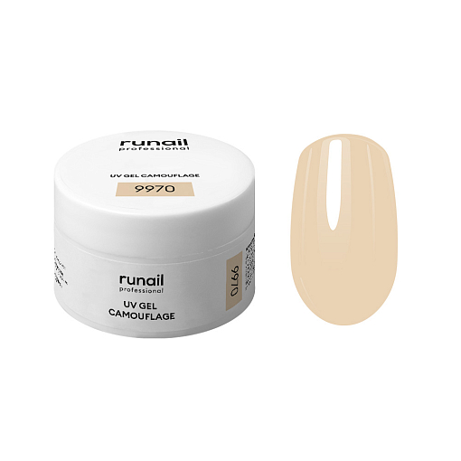 Runail, камуфлирующий УФ-гель №9970 (Топленое молоко), 15 гр