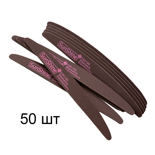 SunShine, пилка RED тонкая узкая луна 100/180 H40-B, 50 шт SunShine, пилка RED тонкая узкая луна 100/180 H40-B, 50 шт