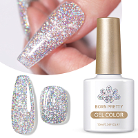 Born Pretty, Laser Glitter Gel Polish-LS01 - гель-лак, 10 мл