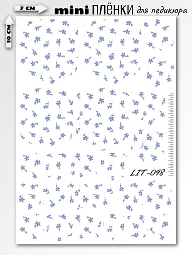 Anna Tkacheva, мини наклейки пленки для педикюра LIT-098