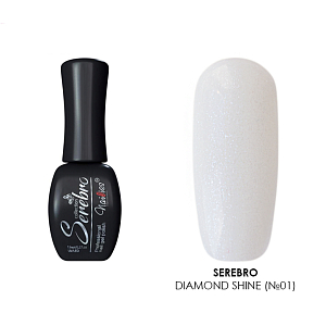 Serebro, гель-лак "Diamond Shine" (№01), 11 мл