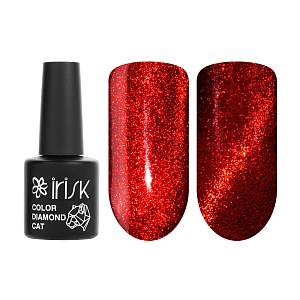 Irisk, гель-лак "кошачий глаз" Color Diamond Cat (№34 Ruby Reds), 10 мл