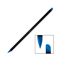 Irisk, Nail Sculptor - Кисть силиконовая двусторонняя с тонкой ручкой (синяя 02)