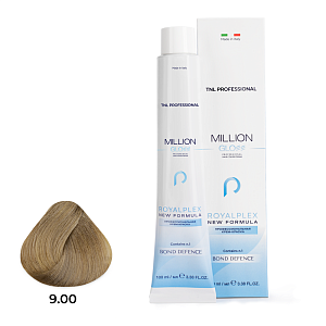 TNL, Million Gloss - крем-краска для волос (9.00 Очень светлый блонд интенсивный), 100 мл