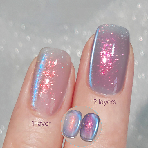 Born Pretty, Crystal Cat Magnetic Gel - магнитный гель-лак "кошачий глаз" MY241 (Arctic Blue), 10 мл