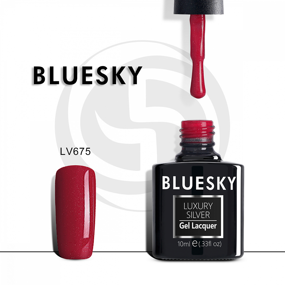 Bluesky, термо гель-лак Luxury Silver (LV675), 10 мл