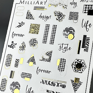 Anna Tkacheva, слайдер-дизайн MilliArt металлик MTL-123