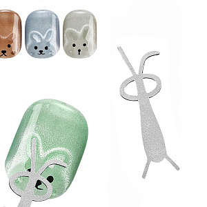 Аксессуар "Зайка" для создания эффекта кошачьего глаза с помощью магнита