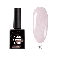 TNL, Nude Stone Base - жесткая база для гель-лака с шиммером №10, 10 мл