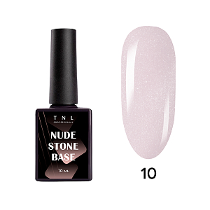 TNL, Nude Stone Base - жесткая база для гель-лака с шиммером №10, 10 мл