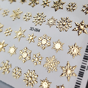 Anna Tkacheva, 3D хрустальный слайдер 3D-094 (gold crystal)