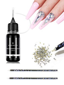 Микс набор №300 клей для декора, карандаш для страз восковой, 2 шт