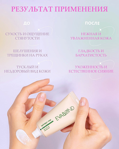 Evabond, питательный крем для рук (010 грейпфрут-кедр), 30 мл