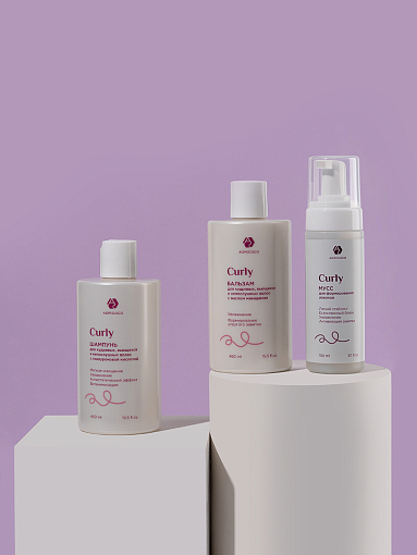 Adricoco, набор №53 средств CURLY для кудрявых, вьющихся и непослушных волос