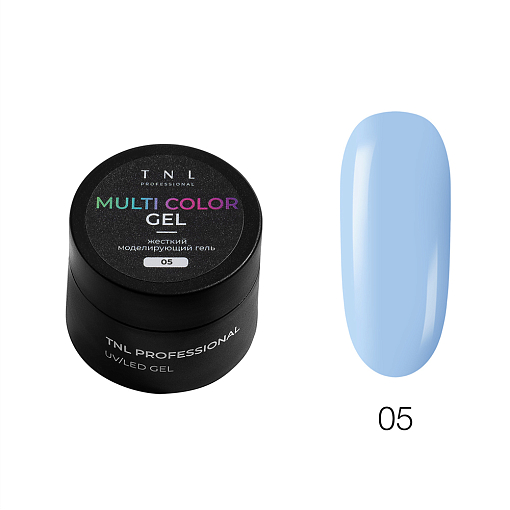TNL, набор №62 жесткий гель для наращивания и укрепления Multi Color Gel (5 оттенков по 15 мл)