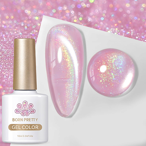 Born Pretty, Rainbow Water Light Cat Magnetic Gel - гель-лак "кошачий глаз" RW-03, 10 мл
