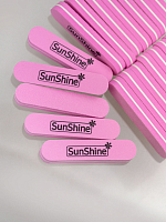 SunShine, пилка для шлифовки мини розовая S14PK-M (100/180), 20 шт