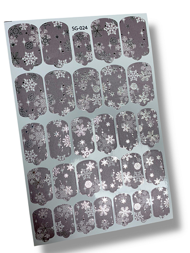 Anna Tkacheva, фольгированные наклейки пленки для дизайна ногтей SG-024