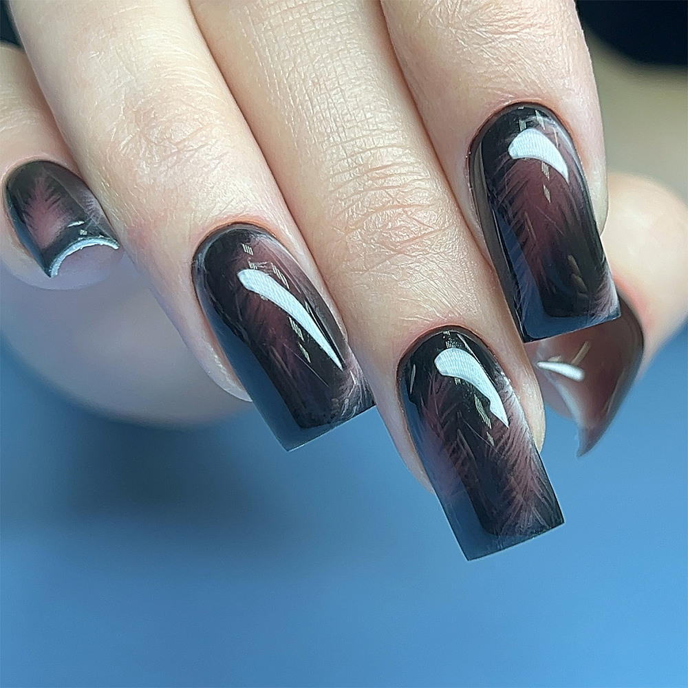 Дизайн ногтей. Товар: BSG, Konfityur - жёсткий гель для наращивания витраж №09 (низкая вязкость), 13 гр