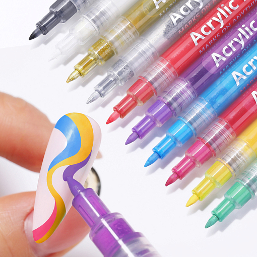 Born Pretty, Nail Art pen маркер для ногтей 54320-07 (розовый)