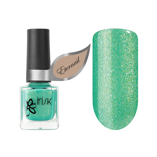 Irisk, Eternail mini Bright party - лак на гелевой основе с эффектом втирки (01 Carpi), 8 мл