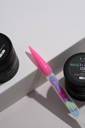 TNL, набор №62 жесткий гель для наращивания и укрепления Multi Color Gel (5 оттенков по 15 мл)