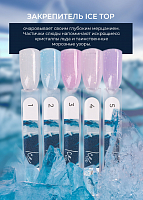 TNL, Ice Top - закрепитель для гель-лака с прозрачной жемчужной слюдой №04, 10 мл