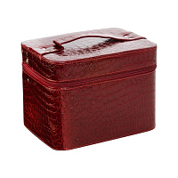 Irisk, Саквояж профессиональный средний кожаный (Бордовый, 24х18х18 см)