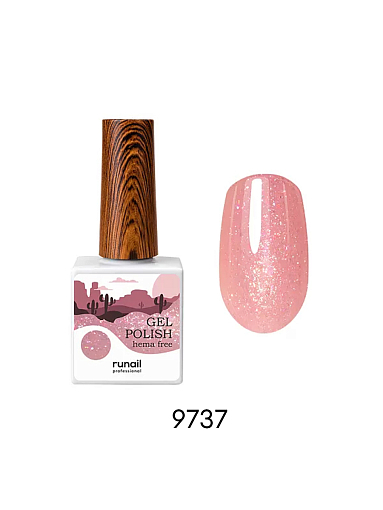 RuNail, набор №21 гипоаллергенный гель-лак с голографическими хлопьями юки (6 оттенков по 10 мл)