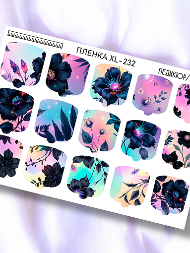 Anna Tkacheva, наклейки пленки для педикюра XL-232