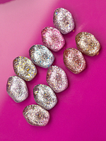 Барбарис, гель-лак с поталью и алмазным глиттером "Искра" NG08, 12 мл