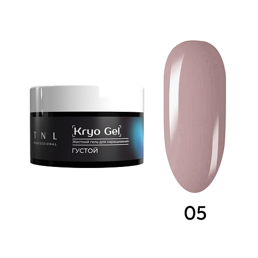 TNL, Kryo Gel - жесткий густой гель для наращивания №5 (карамельный флер), 18 мл